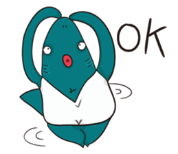 Shark smile sticker #9461052