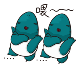 Shark smile sticker #9461053
