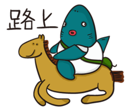 Shark smile sticker #9461054