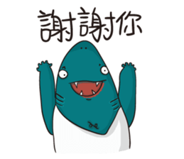 Shark smile sticker #9461055