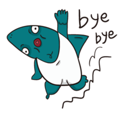 Shark smile sticker #9461059