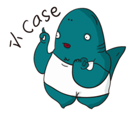 Shark smile sticker #9461062