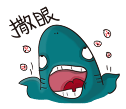 Shark smile sticker #9461065