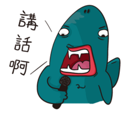 Shark smile sticker #9461072