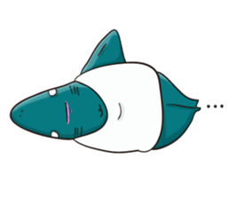 Shark smile sticker #9461076