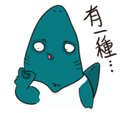 Shark smile sticker #9461078