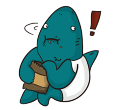 Shark smile sticker #9461080