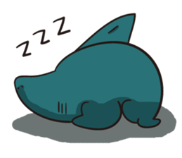 Shark smile sticker #9461082