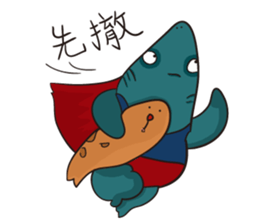 Shark smile sticker #9461083