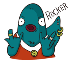 Shark smile sticker #9461086