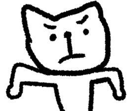 Easy-to-use cat sticker #9461092