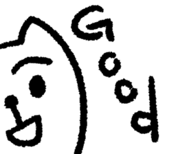 Easy-to-use cat sticker #9461097