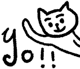 Easy-to-use cat sticker #9461098