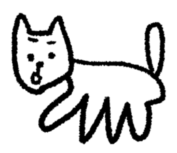 Easy-to-use cat sticker #9461119