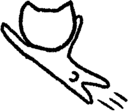 Easy-to-use cat sticker #9461124