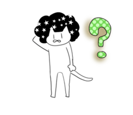 Afro cat now sticker #9461763