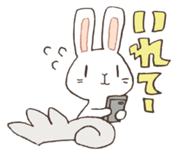 a rabbit play social game sticker #9462734