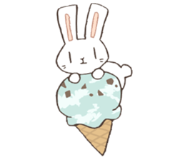 a rabbit play social game sticker #9462767