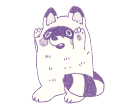 Bunny and Raccoon sticker #9463409