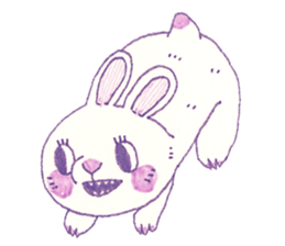 Bunny and Raccoon sticker #9463410