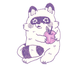Bunny and Raccoon sticker #9463412