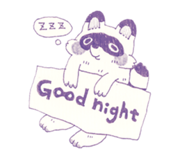 Bunny and Raccoon sticker #9463416