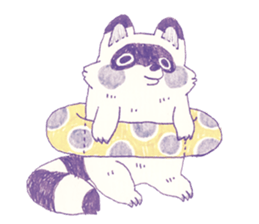 Bunny and Raccoon sticker #9463422