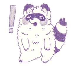 Bunny and Raccoon sticker #9463424