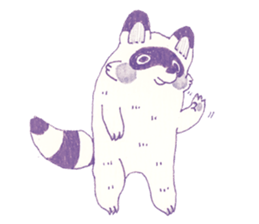 Bunny and Raccoon sticker #9463428