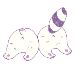 Bunny and Raccoon sticker #9463430