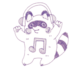 Bunny and Raccoon sticker #9463433