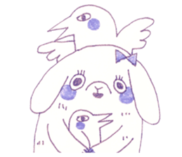 Bunny and Raccoon sticker #9463435