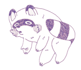 Bunny and Raccoon sticker #9463438