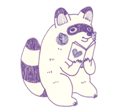 Bunny and Raccoon sticker #9463442