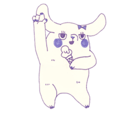 Bunny and Raccoon sticker #9463445