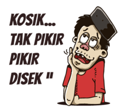 parjo javanese man. sticker #9463609