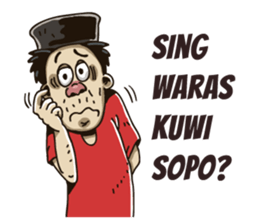 parjo javanese man. sticker #9463613