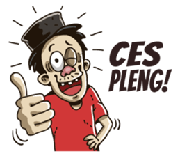 parjo javanese man. sticker #9463621