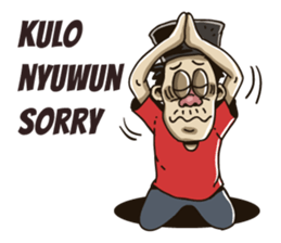 parjo javanese man. sticker #9463622