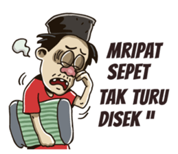 parjo javanese man. sticker #9463647