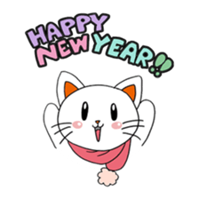 "Cat for end of the year & New Year's" sticker #9463680