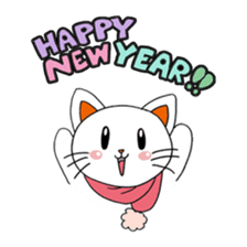 "Cat for end of the year & New Year's" sticker #9463680