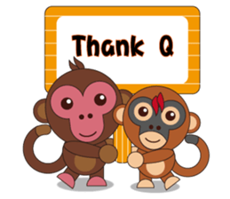 Naughty Luckily Monkey sticker #9464031