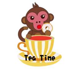 Naughty Luckily Monkey sticker #9464032