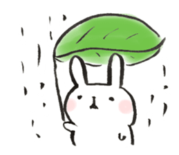 Funwari yuruyuru rabbit sticker #9464734