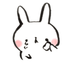 Funwari yuruyuru rabbit sticker #9464738
