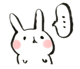 Funwari yuruyuru rabbit sticker #9464743