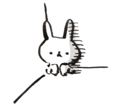 Funwari yuruyuru rabbit sticker #9464747