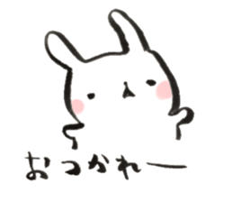 Funwari yuruyuru rabbit2 sticker #9465132