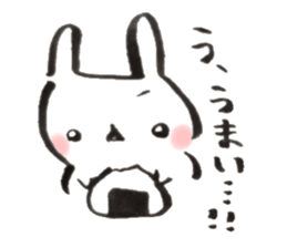 Funwari yuruyuru rabbit2 sticker #9465164
